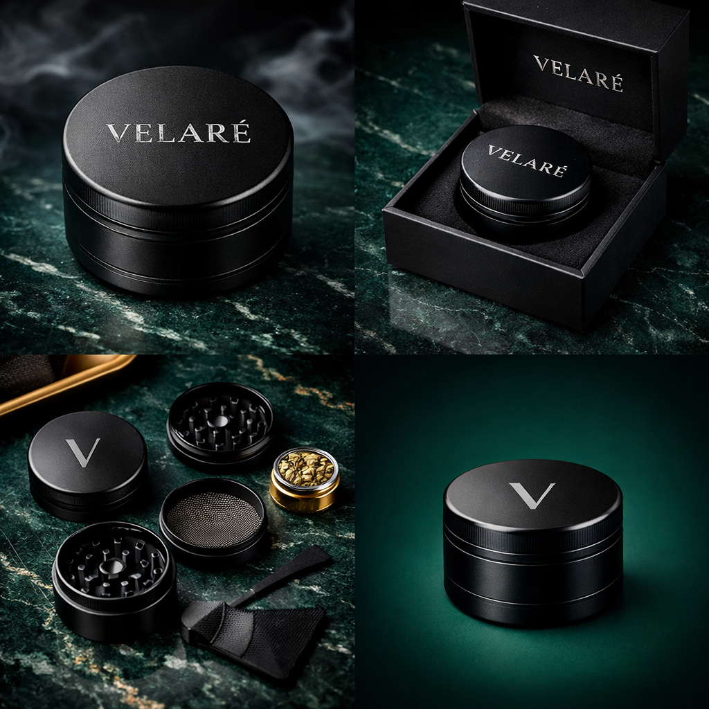 SIGNATURE GRINDER – Matt Schwarz, CNC-gefräst, Lasergravur